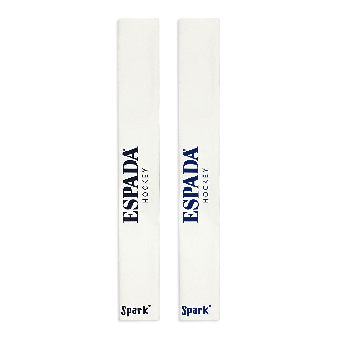 Spark Adult Grip White/Espada Logo - Fits All Sticks